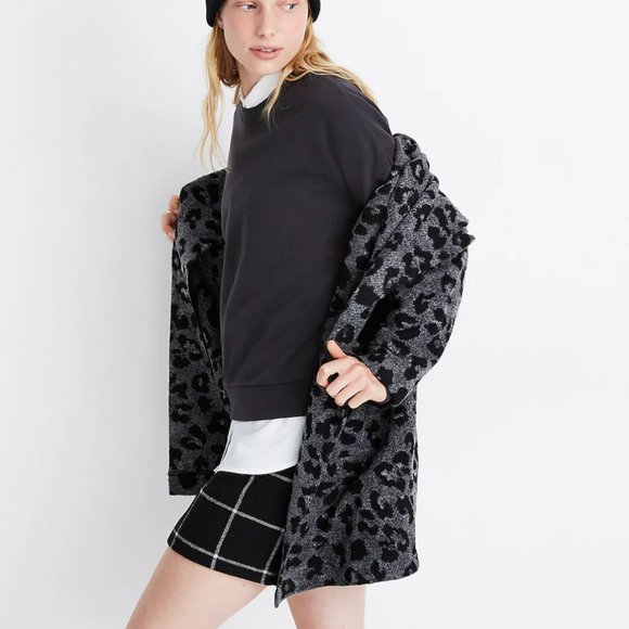 Madewell Texture & Thread Blazer Coat in Jungle Cat - Picture 3 of 8